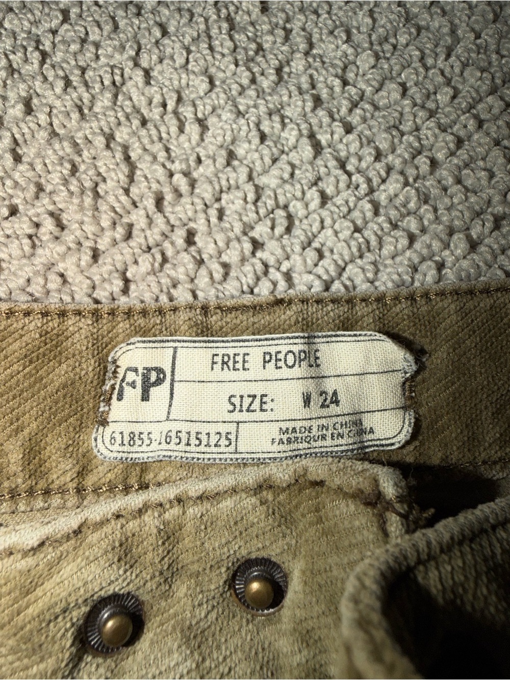 Free People Corduroy Jeans - Picture 2 of 2